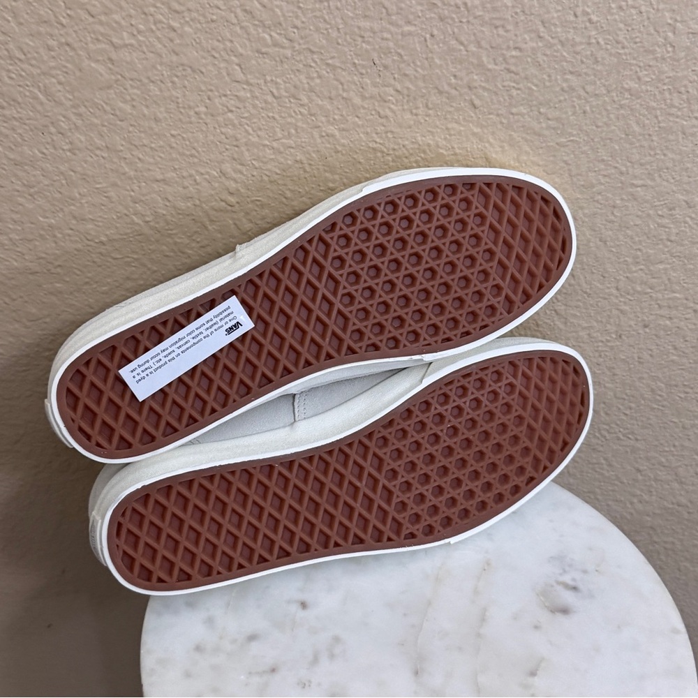 NEW Women Vans Vault OG Authentic Suede Off White Womens Casual Shoes Sz 10 - Picture 6 of 7